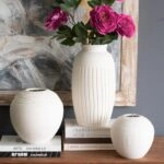 Artekko Antique Λευκό Κεραμικό Βάζο (23.2x23.2x22.2)cm