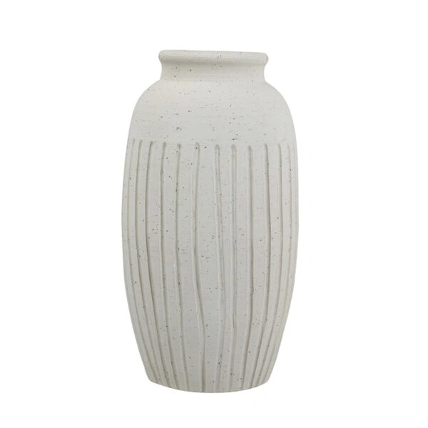 Artekko Antique Λευκό Κεραμικό Βάζο (19.5x19.5x38)cm