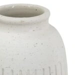 Artekko Antique Λευκό Κεραμικό Βάζο (19.5x19.5x38)cm