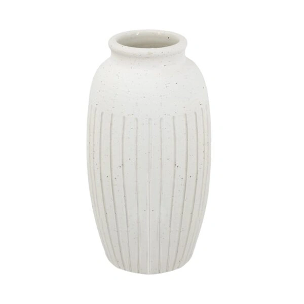 Artekko Antique Λευκό Κεραμικό Βάζο (19.5x19.5x38)cm