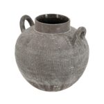 Artekko Antique Κεραμικό Βάζο σε Μαύρη Πατίνα (24.2x24.2x23.5)cm