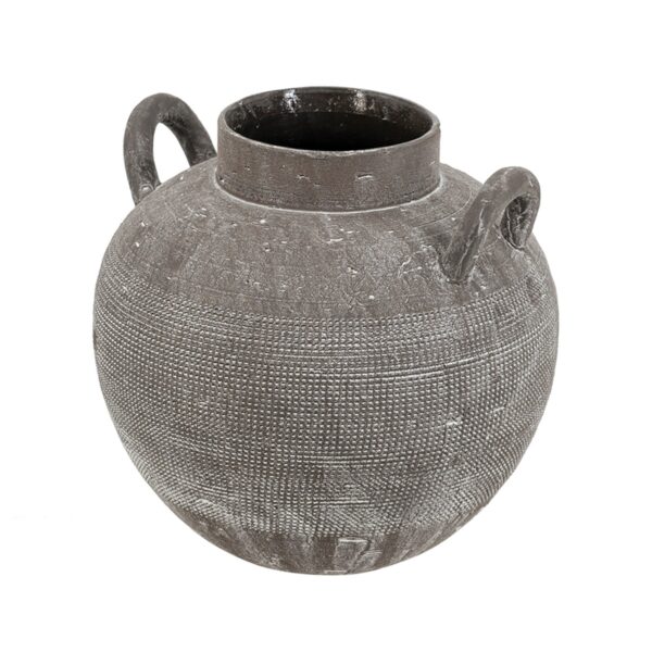 Artekko Antique Κεραμικό Βάζο σε Μαύρη Πατίνα (24.2x24.2x23.5)cm