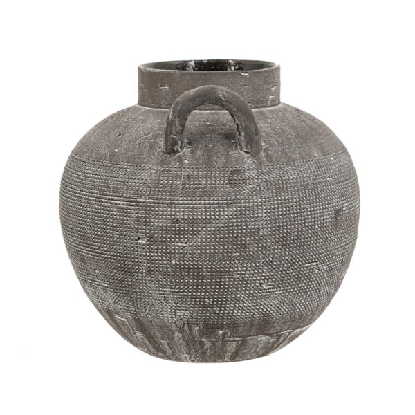 Artekko Antique Κεραμικό Βάζο σε Μαύρη Πατίνα (24.2x24.2x23.5)cm