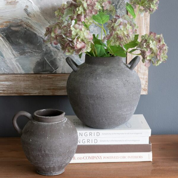 Artekko Antique Κεραμικό Βάζο σε Μαύρη Πατίνα (24.2x24.2x23.5)cm