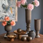 Artekko Antique Κεραμικό Βάζο σε Μαύρη Πατίνα (24.2x24.2x23.5)cm