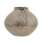 Artekko Lidded Μπρονζέ Κεραμικό Βάζο (21x21x18)cm