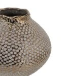 Artekko Lidded Μπρονζέ Κεραμικό Βάζο (21x21x18)cm