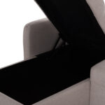 ΓΩΝΙΑΚΟΣ ΚΑΝΑΠΕΣ-ΚΡΕΒΑΤΙ ΑΝΑΣΤΡΕΨΙΜΟΣ NEZU HM3294.02 ΜΠΕΖ ΥΦΑΣΜΑ 213x145x83Υεκ.