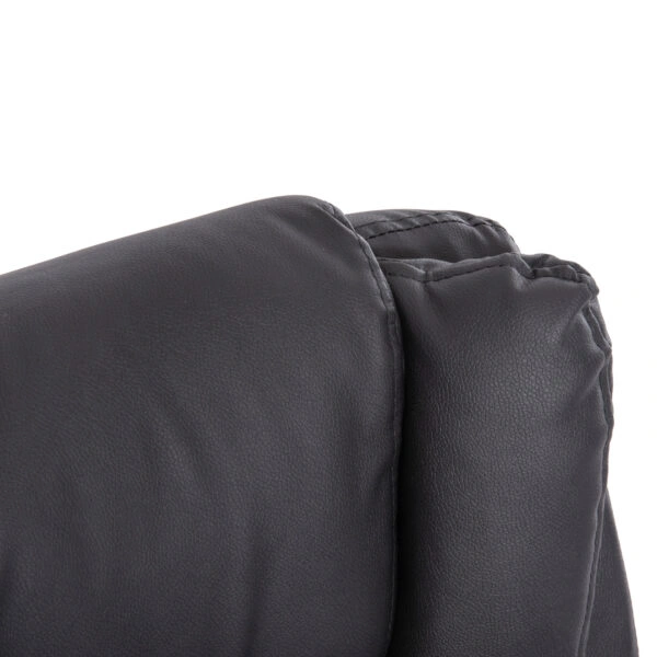 ΚΑΡΕΚΛΑ ΓΡΑΦΕΙΟΥ CANAN HM1201 ΜΑΥΡO PVC-ΜΑΥΡΟ NYLON-ΒΑΣΗ ΧΡΩΜΙΟΥ 69x48x98Υεκ.