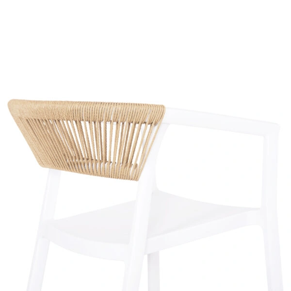 ΠΟΛΥΘΡΟΝΑ ΠΟΛΥΠΡΟΠΥΛΕΝΙΟΥ BOGI HM6240.01 ΛΕΥΚΗ ΜΕ ΜΠΕΖ ΣΧΟΙΝΙ 54x53x75Υεκ.