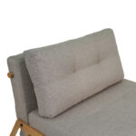 Πολυθρόνα-κρεβάτι Fancy  ύφασμα σε μπεζ απόχρωση με φυσικό πόδι 95x98x70εκ