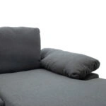 Γωνιακός καναπές Cohen  με αριστερή γωνία ύφασμα σε ανθρακί απόχρωση-πόδι μαύρο μέταλλο 240x159x83εκ