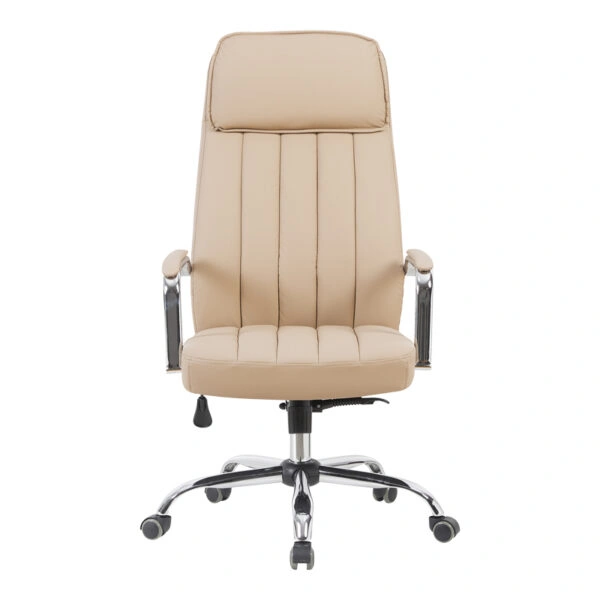 Καρέκλα γραφείου διευθυντή Morales  pu cappuccino 60x70x118-124εκ