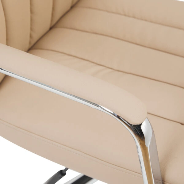 Καρέκλα γραφείου διευθυντή Morales  pu cappuccino 60x70x118-124εκ