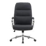 Καρέκλα γραφείου διευθυντή Normie  pu μαύρο 58x65x103-111εκ