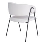 Πολυθρόνα Rachele I  μπεζ ύφασμα-πόδι μαύρο μέταλλο 52x65x79εκ