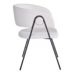 Πολυθρόνα Rachele I  μπεζ ύφασμα-πόδι μαύρο μέταλλο 52x65x79εκ