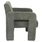 Πολυθρόνα ArteLibre VELORA Πράσινο Ύφασμα/Ξύλο 75x68x69cm