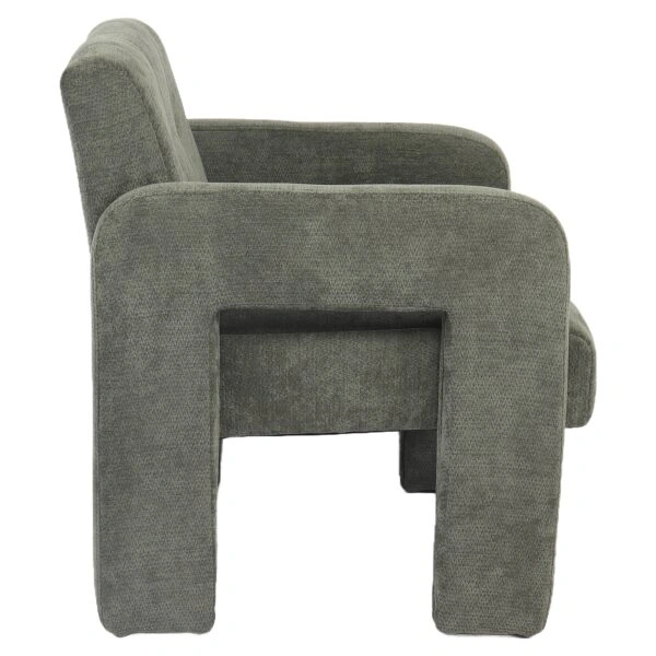 Πολυθρόνα ArteLibre VELORA Πράσινο Ύφασμα/Ξύλο 75x68x69cm