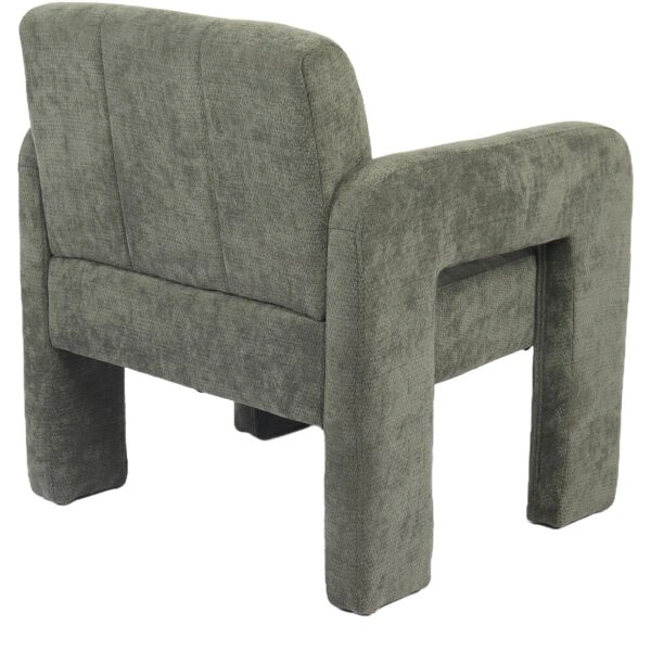 Πολυθρόνα ArteLibre VELORA Πράσινο Ύφασμα/Ξύλο 75x68x69cm