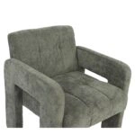 Πολυθρόνα ArteLibre VELORA Πράσινο Ύφασμα/Ξύλο 75x68x69cm