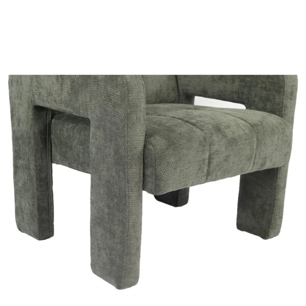 Πολυθρόνα ArteLibre VELORA Πράσινο Ύφασμα/Ξύλο 75x68x69cm