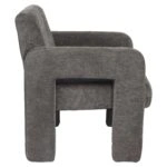 Πολυθρόνα ArteLibre VELORA Γκρι Ανοιχτό Ύφασμα/Ξύλο 75x68x69cm