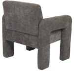 Πολυθρόνα ArteLibre VELORA Γκρι Ανοιχτό Ύφασμα/Ξύλο 75x68x69cm