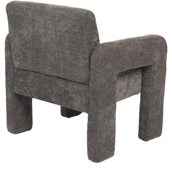 Πολυθρόνα ArteLibre VELORA Γκρι Ανοιχτό Ύφασμα/Ξύλο 75x68x69cm