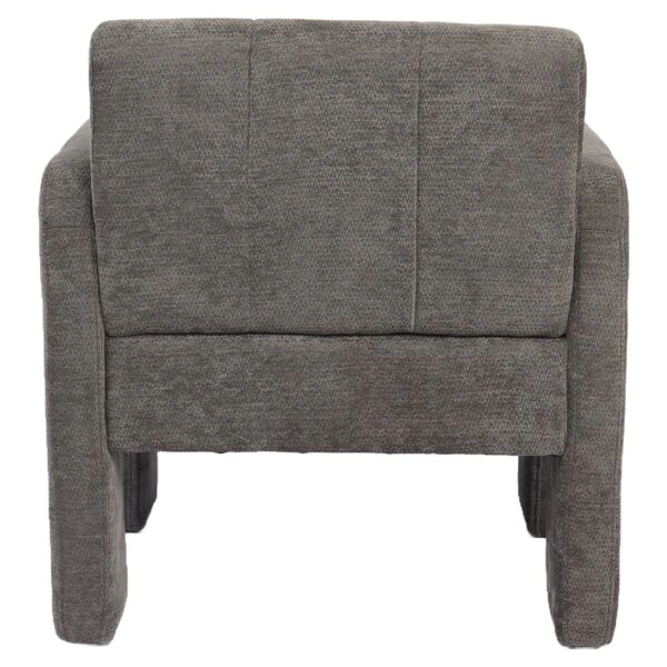 Πολυθρόνα ArteLibre VELORA Γκρι Ανοιχτό Ύφασμα/Ξύλο 75x68x69cm