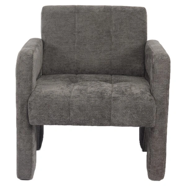 Πολυθρόνα ArteLibre VELORA Γκρι Ανοιχτό Ύφασμα/Ξύλο 75x68x69cm