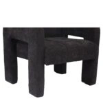 Πολυθρόνα ArteLibre VELORA Γκρι Σκούρο Ύφασμα/Ξύλο 75x68x69cm