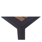 Τραπέζι Κήπου ArteLibre LOMBOK Ανθρακί/Καρυδί Αλουμίνιο/Polywood 45x45x45.5cm