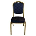 Καρέκλα Catering ArteLibre AUREVIA Μπλε/Χρυσό Ύφασμα/Μέταλλο 57x40x93cm