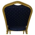 Καρέκλα Catering ArteLibre AUREVIA Μπλε/Χρυσό Ύφασμα/Μέταλλο 57x40x93cm