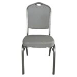 Καρέκλα Catering ArteLibre AUREVIA Γκρι/Ασημί Ύφασμα/Μέταλλο 57x40x93cm