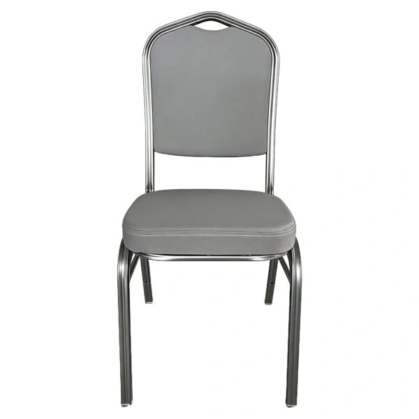 Καρέκλα Catering ArteLibre AUREVIA Γκρι/Ασημί Ύφασμα/Μέταλλο 57x40x93cm