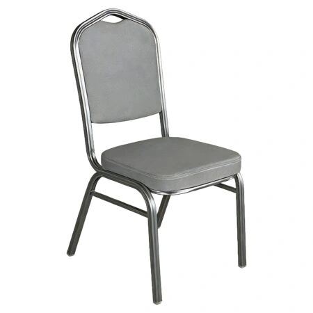 Καρέκλα Catering ArteLibre AUREVIA Γκρι/Ασημί Ύφασμα/Μέταλλο 57x40x93cm