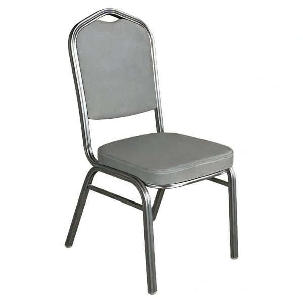 Καρέκλα Catering ArteLibre AUREVIA Γκρι/Ασημί Ύφασμα/Μέταλλο 57x40x93cm