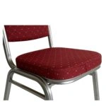 Καρέκλα Catering ArteLibre AUREVIA Κόκκινο/Ασημί Ύφασμα/Μέταλλο 57x40x93cm