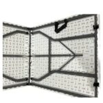 Τραπέζι Catering ArteLibre MOBILIS Πτυσσόμενο Λευκό/Γκρι Πλαστικό/Μέταλλο 150x75x74cm