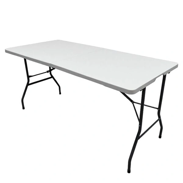 Τραπέζι Catering ArteLibre MOBILIS Πτυσσόμενο Λευκό/Γκρι Πλαστικό/Μέταλλο 150x75x74cm