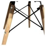 Καρέκλα ArteLibre ECLORA Μαύρο/Φυσικό PP/Ξύλο/Μέταλλο 63x58x78cm