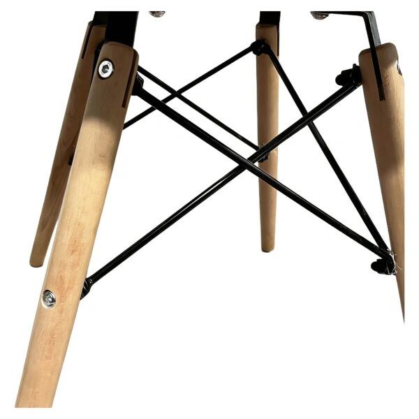 Καρέκλα ArteLibre ECLORA Μαύρο/Φυσικό PP/Ξύλο/Μέταλλο 63x58x78cm