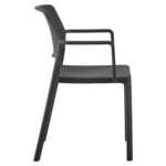 Πολυθρόνα Κήπου ArteLibre CALORA Μαύρο PP 55x54.5x83cm