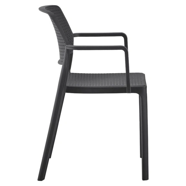Πολυθρόνα Κήπου ArteLibre CALORA Μαύρο PP 55x54.5x83cm