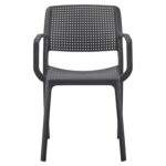 Πολυθρόνα Κήπου ArteLibre CALORA Μαύρο PP 55x54.5x83cm