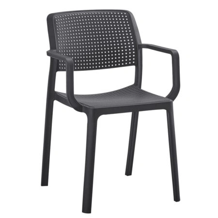 Πολυθρόνα Κήπου ArteLibre CALORA Μαύρο PP 55x54.5x83cm