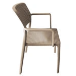 Πολυθρόνα Κήπου ArteLibre CALORA Cappuccino PP 55x54.5x83cm