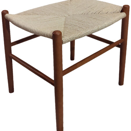 Σκαμπό Επαγγελματικό ArteLibre LENIS Καρυδί/Φυσικό Ξύλο/Σχοινί 46x50x82cm